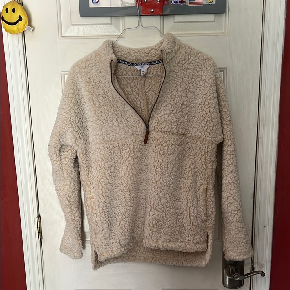 Time and Tru Cream Teddy Jacket